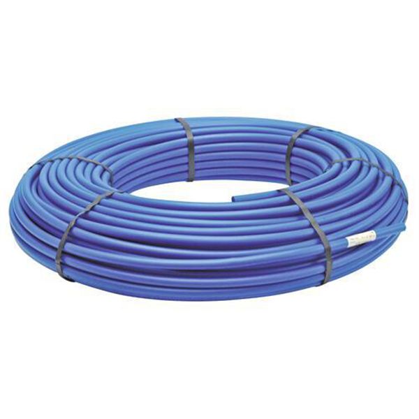 Tube PER-A - Nu Ø20/25 mm - Couronne 50m - Bleu - NF
