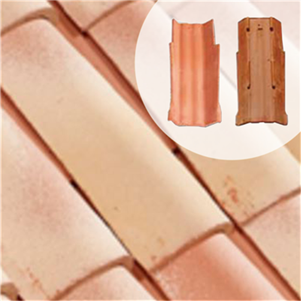 Tuile de rive fond plat Charentes - Corail