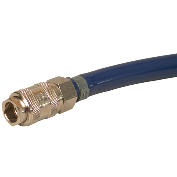 Tuyau armé air comprimé en PVC souple Lacmé raccords rapides 8 x 14 mm longueur 8 m