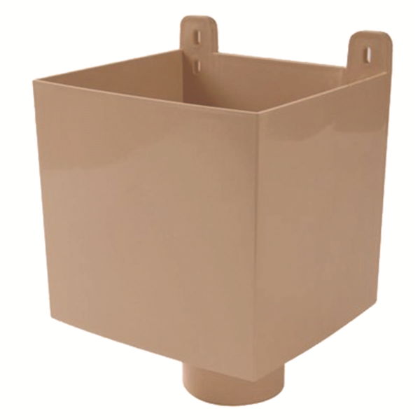 Boîte à eau de gouttière carrée Nicoll - Diamètre du tube 100 mm - Techtan Sable