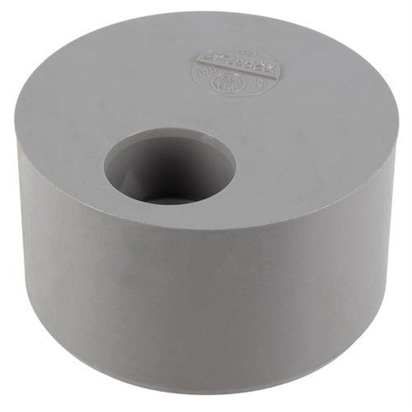 Tampon de réduction simple à coller Nicoll T3 - eaux usées et vannes - mâle/femelle - PVC - diamètre 100/32 mm