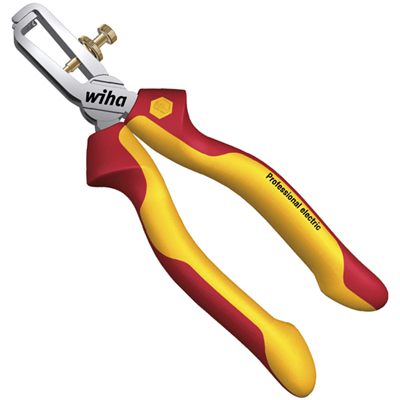 Pince à dénuder isolée Professional Electric Wiha 10 mm² max longueur 160 mm