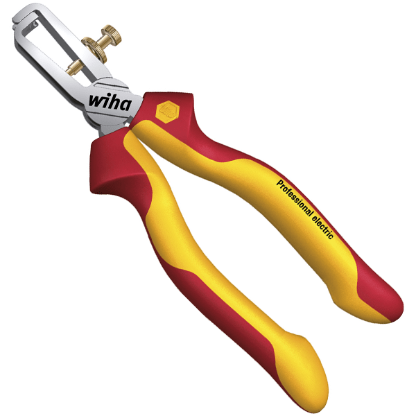 Pince à dénuder isolée Professional Electric Wiha 10 mm² max longueur 160 mm