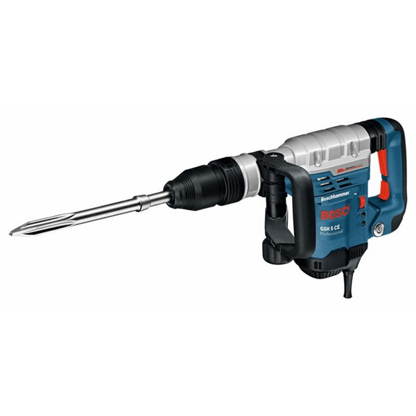 Marteau-piqueur filaire Bosch SDS Max GSH 5 CE 1150 W 8,3 J avec accessoires