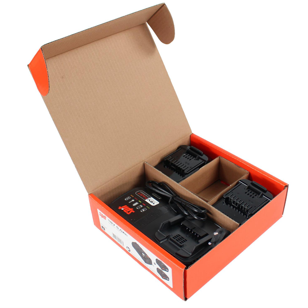 Pack énergie Spit avec 2 batteries 18V - 5Ah et chargeur rapide pour AG18 - D18 - S18 - W18 et P18