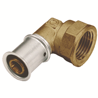 COUDE FEMELLE 90D LAITON 16 X 1/2"