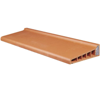 Appui de baie monolithe isolé Terreal APM35 - terre cuite rouge orangé - 34,5 CM x 10 CM - longueur 1,28 M