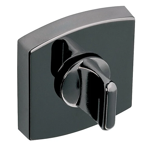 Rosace de porte carrée à condamnation - zamak finition diamant noir - Vachette 6425 - compatible Muze Artis et Scult