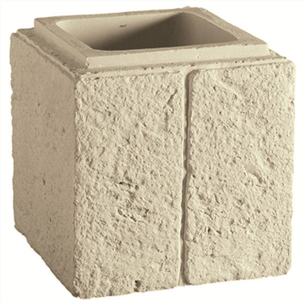Boisseau - élément de pilier - Renaissance - Ton pierre - 37 x 37 cm - hauteur 33 cm