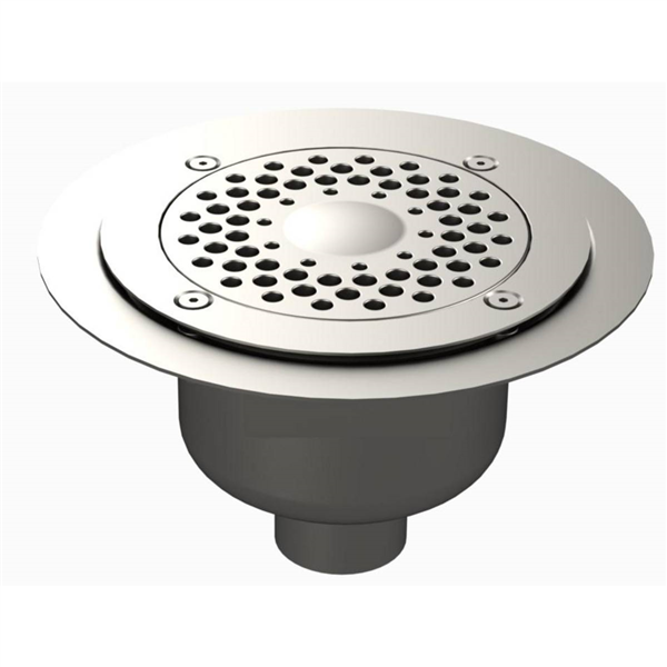 SIPHON ROND SOL SOUPLE 215 MM SORTIE VERT 50 MM 2150