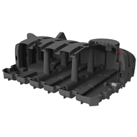 Cuve plate de récupération et régulation des eaux de pluie avec débit de fuite gravitaire - Pack'Eau PLRPK - Capacité 3000 l