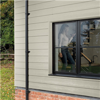 Bardage fibre ciment Cedral Click finition relief - 186 mm x 12,00 mm - L. 3,60 m - Vert thé C76