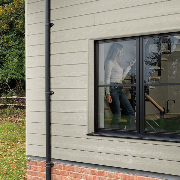 Lame de bardage en fibres-ciment Cedral Click finition relief - 186 MM x 12,00 MM - L. 3,60 M - Vert thé C76