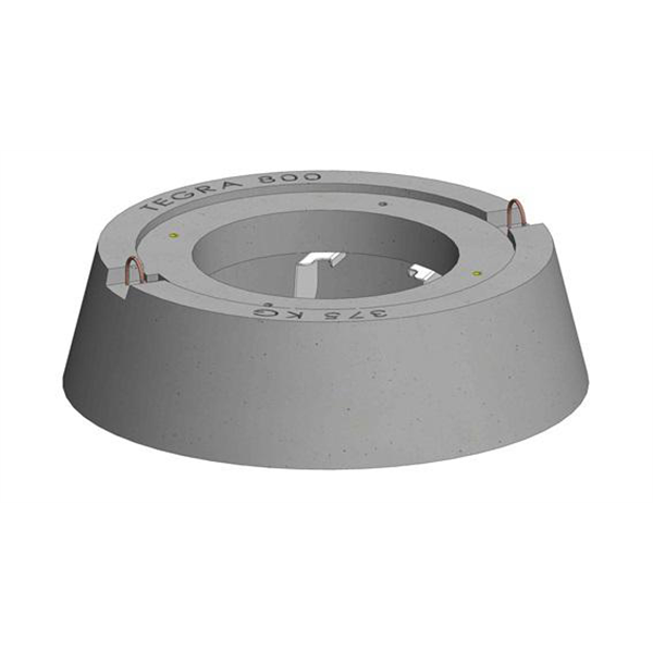 WAVIN TEGRA-Tegra 800 en Couronne Beton 4xM16