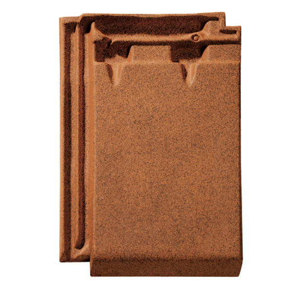 Tuile petit moule aspect plat en terre cuite - Regence - Brun vieilli