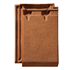 Tuile petit moule aspect plat en terre cuite - Regence - Brun vieilli