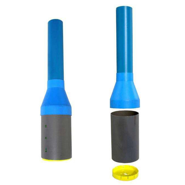 Tube cloche avec rondelle de centrage  - diam 90 mm - Lg  860 mm