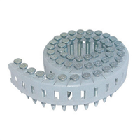 Pointe d'ancrage annelée Acier galvanisé en rouleau pour cloueur pneumatique Alsafix - 4 / 4,5 MM x 50,0 MM - boîte de 2000