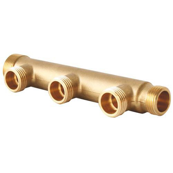 Collecteur de distribution chantier à portée plate mf3/4" - 3 sorties en 1/2