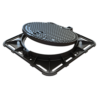 REGARD VISITE d600 CAD ROND HAUTEUR 75mm ART JONC ELASTOMERE