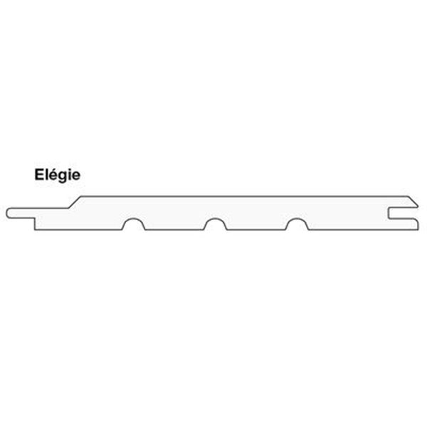 Lambris intérieur en sapin du nord petits nœuds finition naturelle - Profil élégie - 90 mmx12 mm - L.3850 mm