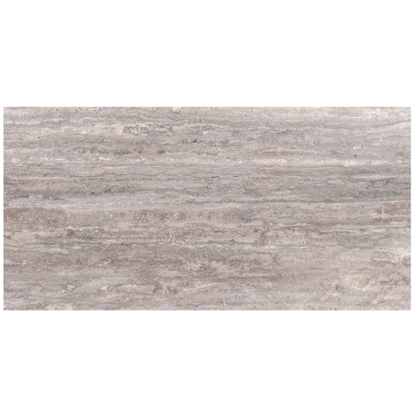 Carrelage sol intérieur effet pierre en grès cérame - Realstone Travertino Vein - 120,0 CM x 60,0 CM - ép. 9,00 MM - Titanio