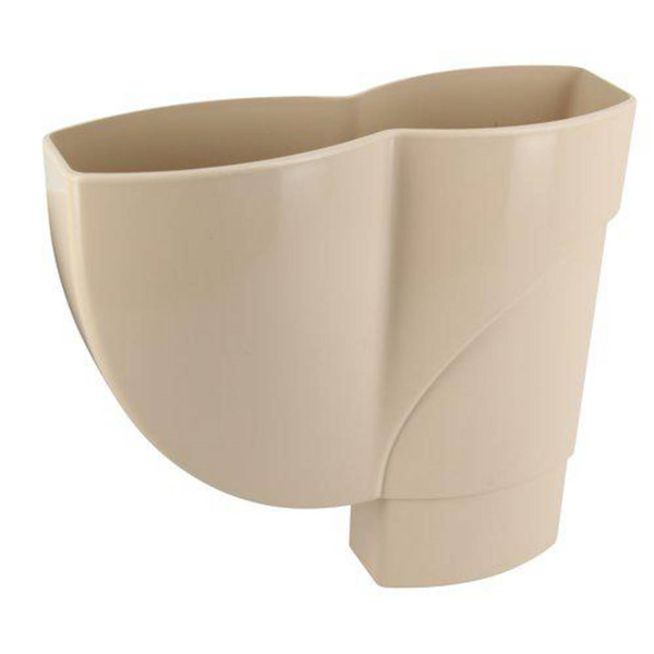 Jambonneau Nicoll JAM95S pour tube de descente de gouttière ovoïde - Techtan - 90 x 56 mm - sable