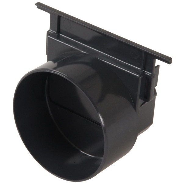 Fond naissance Nicoll NAT178 pour caniveau Connecto DRP178 - PVC noir - Ø 100 mm