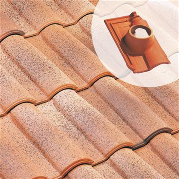 Tuile à douille en terre cuite - Méridionale Poudenx - Diamètre 120 mm - Paysage