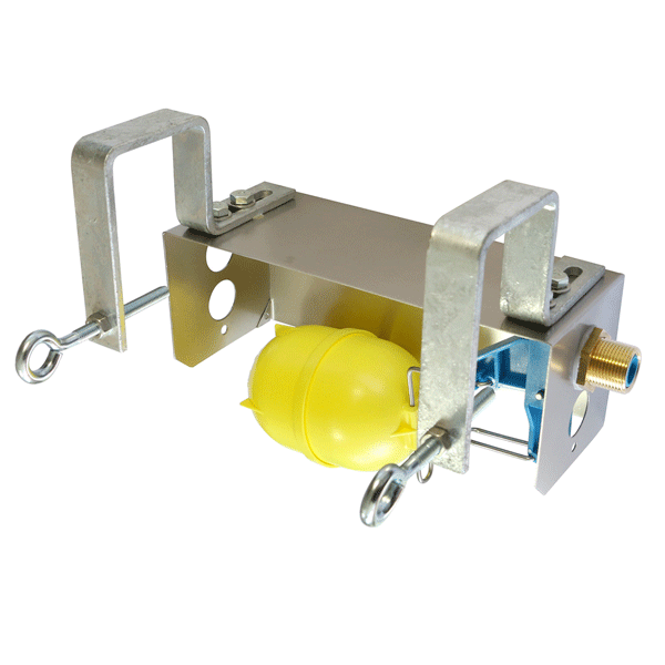 Bloc flotteur basse pression > 1 bar avec capot en tôle inox - LACABAC - transforme tout type de bac en abreuvoir à niveau constant