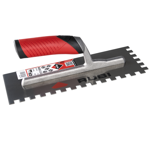 Peigne en acier avec poignée ouverte Rubiflex - RUBI - 28 cm de long - Denture 8 x 8 mm