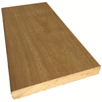 Lame de terrasse en bois exotique Garapa lisse - Classe 2 - 145 MM x 21,00 MM - Longueur 3,70 M