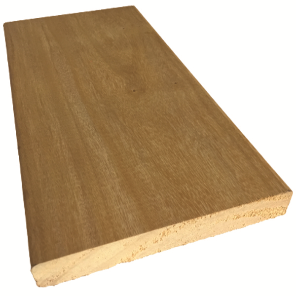 Lame de terrasse en bois exotique Garapa lisse - Classe 2 - 145 MM x 21,00 MM - Longueur 3,70 M