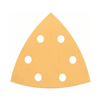 Feuille abrasive triangulaire perforée