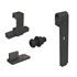 Système coulissant droit sur fer plat ROCDESIGN TYPE C pour portes bois jusqu'à 80 kg