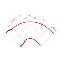 COUDE FONTE ASSAINISSEMENT EMBOITEMENT COMPLET, 1/4, MALE-FEMELLE, DN 200