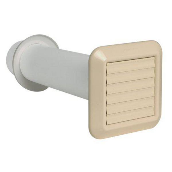 Traversée de mur avec grille à volet mobile sable - Nicoll - 204 x 204 x 400 mm