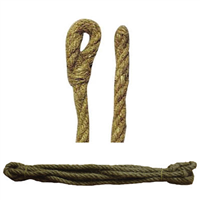 Chablot de maçon en chanvre avec âme mixte 1 boucle diamètre 11 mm longueur 4 mètres