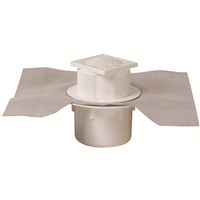 SIPHON P/CARRE. S/VERT.GR.10X10 PVC + NATTE