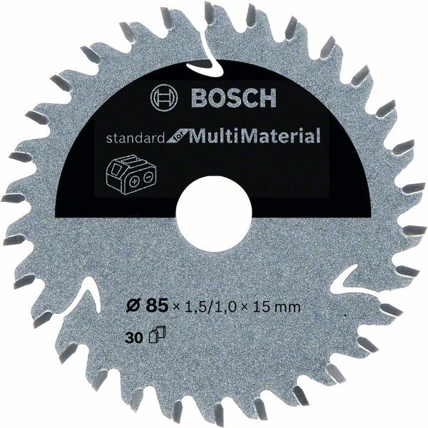 Lame de scie circulaire Bosch multi-matériaux 85 x 15 x 1 mm 30 dents