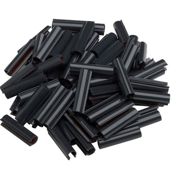 Clip de fixation Lixo Dirickx pour latte d'occultation de clôture - gris anthracite RAL 7016 - lot de 100