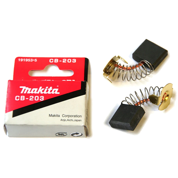 Jeu de charbons à ressort CB-203 191953-5 Makita compatible avec plusieurs machines