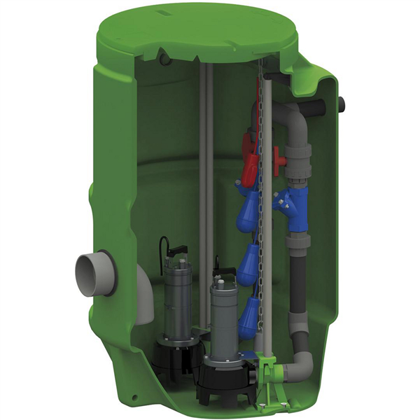 POSTE DE RELEVAGE POLYFOS 1000-2P PP50/290M.