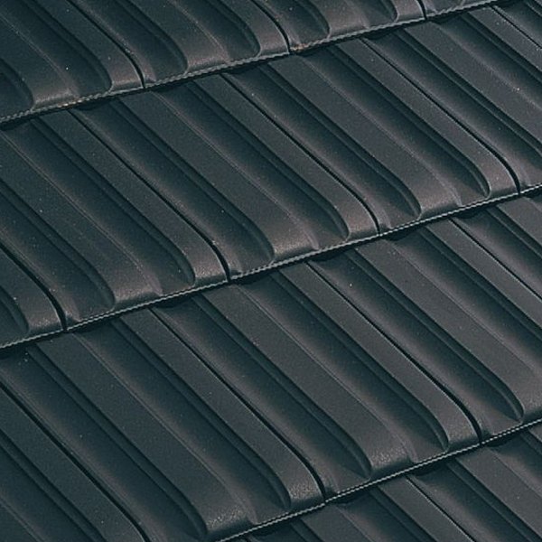 Tuile PV10 Huguenot - à emboîtement grand moule faiblement galbée à relief - Ardoise