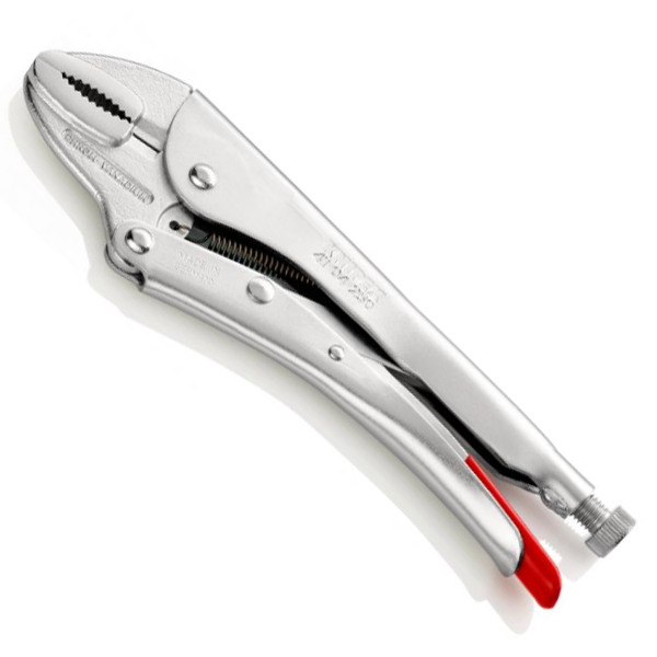 Pince de connexion étau zinguée brillante - Fer laminé - Knipex - Longueur 250 mm