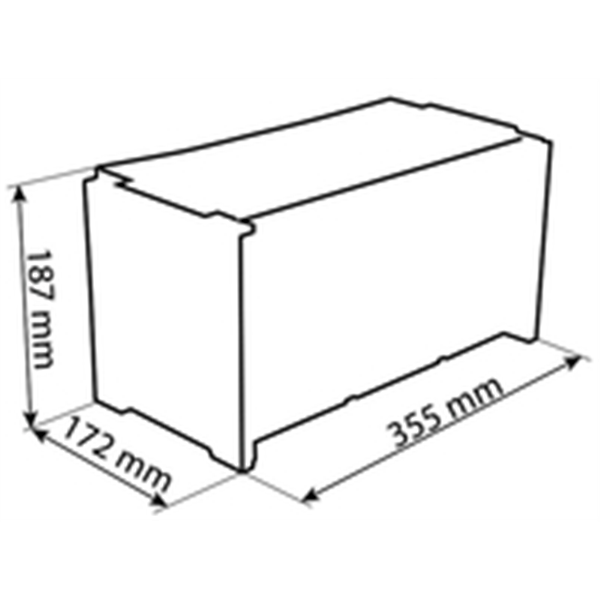 Casier de rangement gerbables 6 tiroirs 355 x 172 x 187 mm