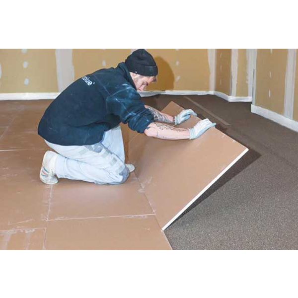 Plaque de plâtre pour chapes sèches flottantes et légères - Placosol 13 - 1,95 M x 0,56 M