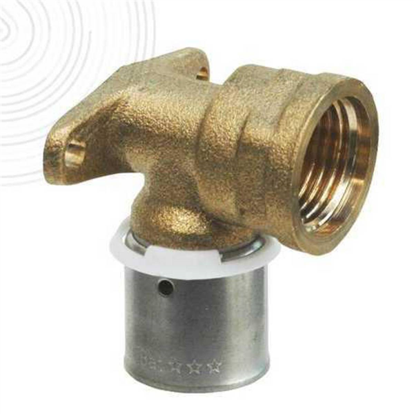 Raccord PER coude en applique à sertir Diamètre 12 - 1/2F