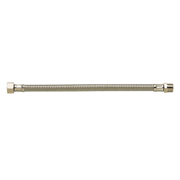 Flexible sanitaire - Raccord mâle 3/8" écrou tournant 3/8" - L = 500mm - DN8