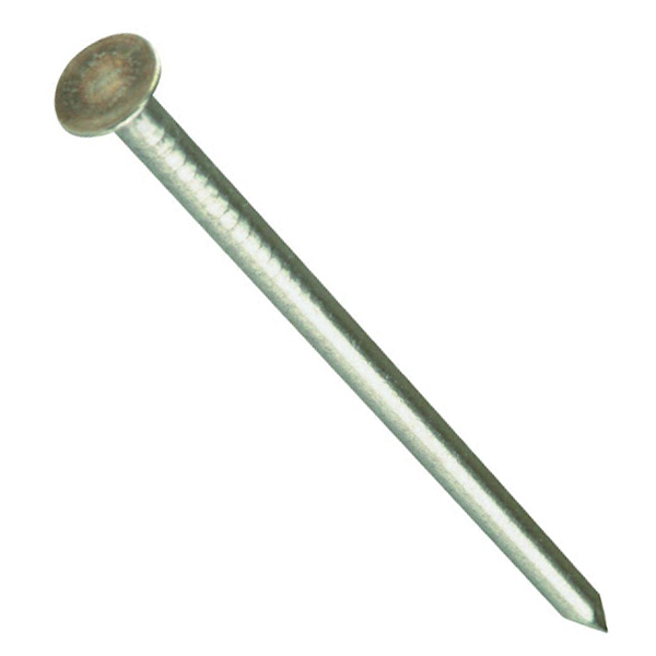 Pointe tête plate standard acier clair diamètre 2,40 x 50 mm - boîte de 1 kg